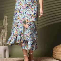 oomph! Women Floral Print A-Line Skirt image 1