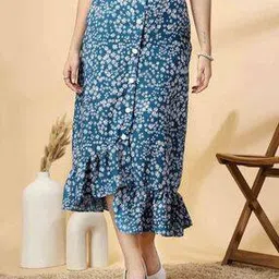 Women Floral Print Skirts-image-87