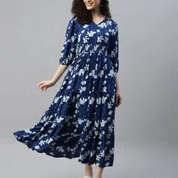 raiyani enterprise x ag Women Printed Gown Dress-picture-26