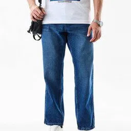 snitch Men Baggy Fit Jeans with Insert Pockets-picture-36