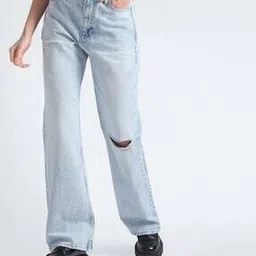 calvin klein jeans Women Heavily Washed Distressed Jeans-picture-19