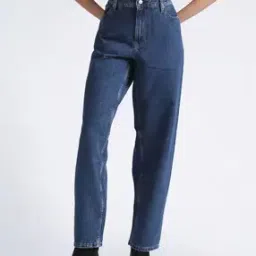 calvin klein jeans Women Lightly Washed 90s Straight Fit Cotton Jeans-picture-13