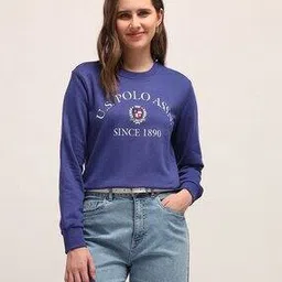 u.s. polo assn. Women Logo Print Regular Fit Sweatshirt-picture-20