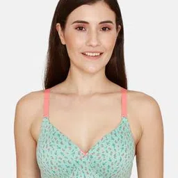 rosaline Floral Print Non-Wired T-Shirt Bra-picture-10