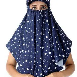 mikuchiku Women Stars Print Scarf-picture-11