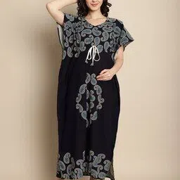 secret wish Women Paisley Print Kaftan Nightie-picture-50