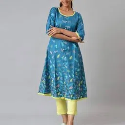aurelia Floral Print A-Line Kurta-picture-48