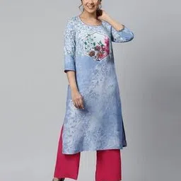 aurelia Floral Print Straight Kurta-picture-38