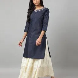 Women Micro Print Straight Kurta-picture-45