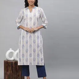 aurelia Women Floral Print Straight Kurta-picture-51