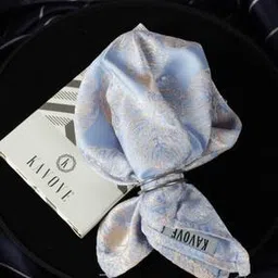 kavove Leaf Pattern Pocket Square-picture-46