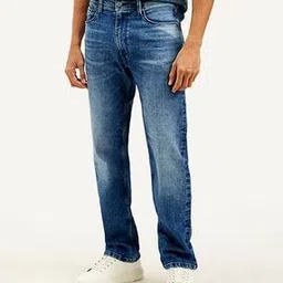 levi's Men 555 Lightly Washed Relaxed Straight Jeans-picture-11