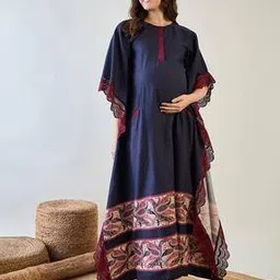 the kaftan company Paisley Print Kaftan with Full Sleeves-picture-24