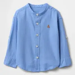 Brannan Bear Relaxed Fit Linen Blend Shirt-image-39