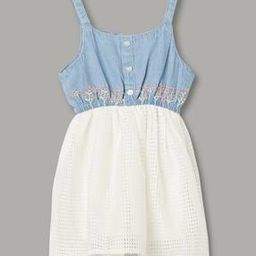juniors by lifestyle Girls Embroidered A-Line Dress-picture-45