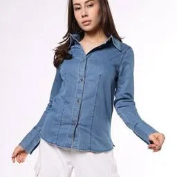 buda jeans co Women Washed Regular Fit Shacket-picture-36