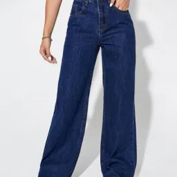 rockwell Women Mid-Wash Wide-Leg Jeans image 1