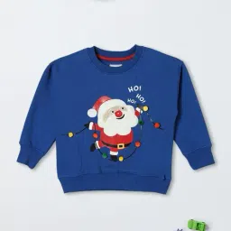 max Boys Santa Claus Printed Sweatshirt image 1