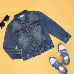 pantaloons junior Boys Spread Collar Jacket image 1