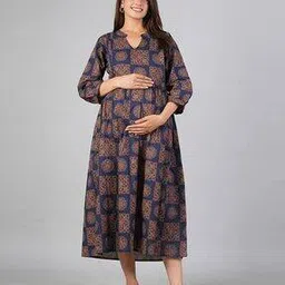 kaheksa Women Printed A-Line Dress-picture-22
