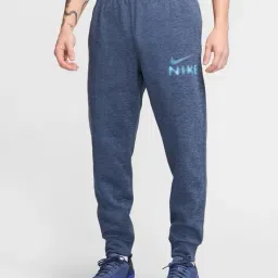 nike Men Swoosh Brand Print Mid-Rise Joggers image 1