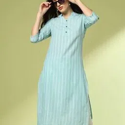 acai Women Striped Straight Kurta-picture-39