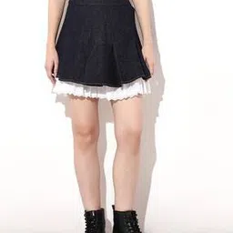 only Women Colourblock Flared Skirt-picture-49