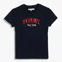 Girls Brand Print Regular Fit Round-Neck T-Shirt-image-34
