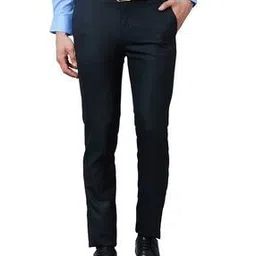 raymond Men Self-design Slim Fit Trousers-picture-41
