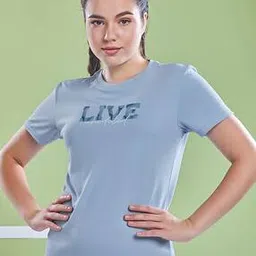 technosport Women Abstract Crew Neck T-shirt-picture-41