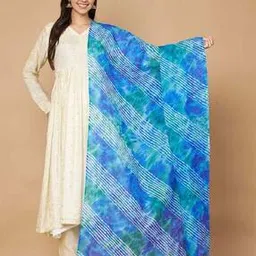 akshadeep Women Leheriya Dupatta with Tassels-picture-45