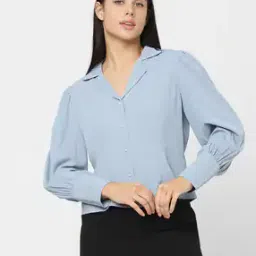 vero moda Women Regular Fit Lapel-Collar Shirt-picture-11