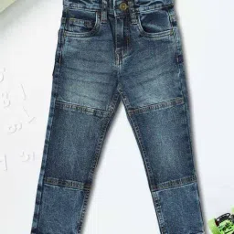 max Boys Slim Fit Washed Jeans image 1