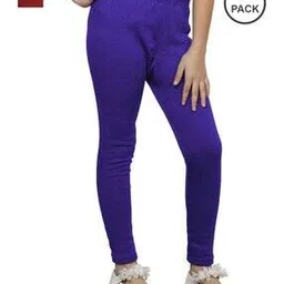 indiweaves Pack of 2 Girls Leggings with Elasticated Waistband-picture-37