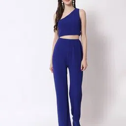 orchid blues One-Shoulder Cotton Jumpsuit-picture-38