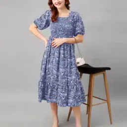 raiyani enterprise x ag Women Floral Print Fit & Flare Dress-picture-41