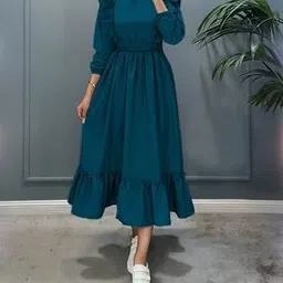 raiyani enterprise x ag Women Round-Neck Fit & Flare Dress-picture-46