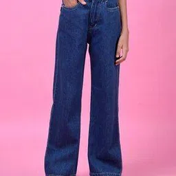 crimsoune club Girls Wide Jeans with 5-Pocket Jeans -picture-34