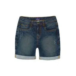 kiddopanti Flat-Front Denim Shorts with Insert Pockets-picture-22