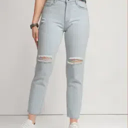 me queen Women Relaxed Fit Jeans with 5-Pocket Styling -picture-10