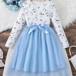 pixie n prince Girls Floral Print Fit & Flare Dress-picture-40