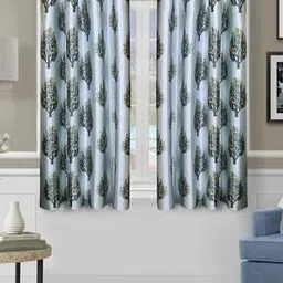 homely by romee Set of 2 Tropical Print Eyelet Window Curtains-picture-50