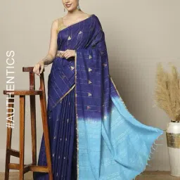 indie picks Hand Dyed Kota Silk Jacquard Saree image 1