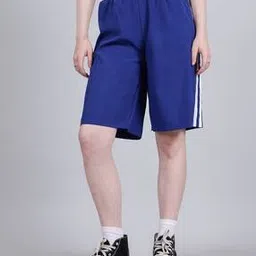 Shein Knee Length High Rise Side Panel Bermuda Shorts-picture-24