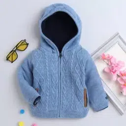 yellow apple Girls Knitted Sweater with Ribbed Hems-picture-14