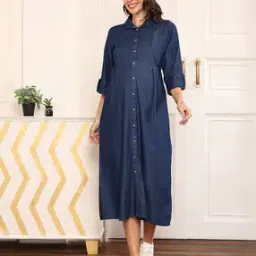 momtobe Women Maternity & Feeding A-Line Dress-picture-31