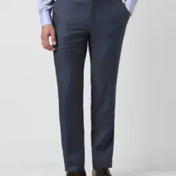 van heusen Men Slim Fit Flat-Front Trousers-picture-14