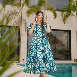 wedani Women Floral Print Gown Dress-picture-20