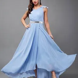 miss chase Women V-Neck Fit & Flared Dress-picture-25