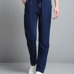 monte carlo Men Straight Track Pants with Drawstring Waist image 1